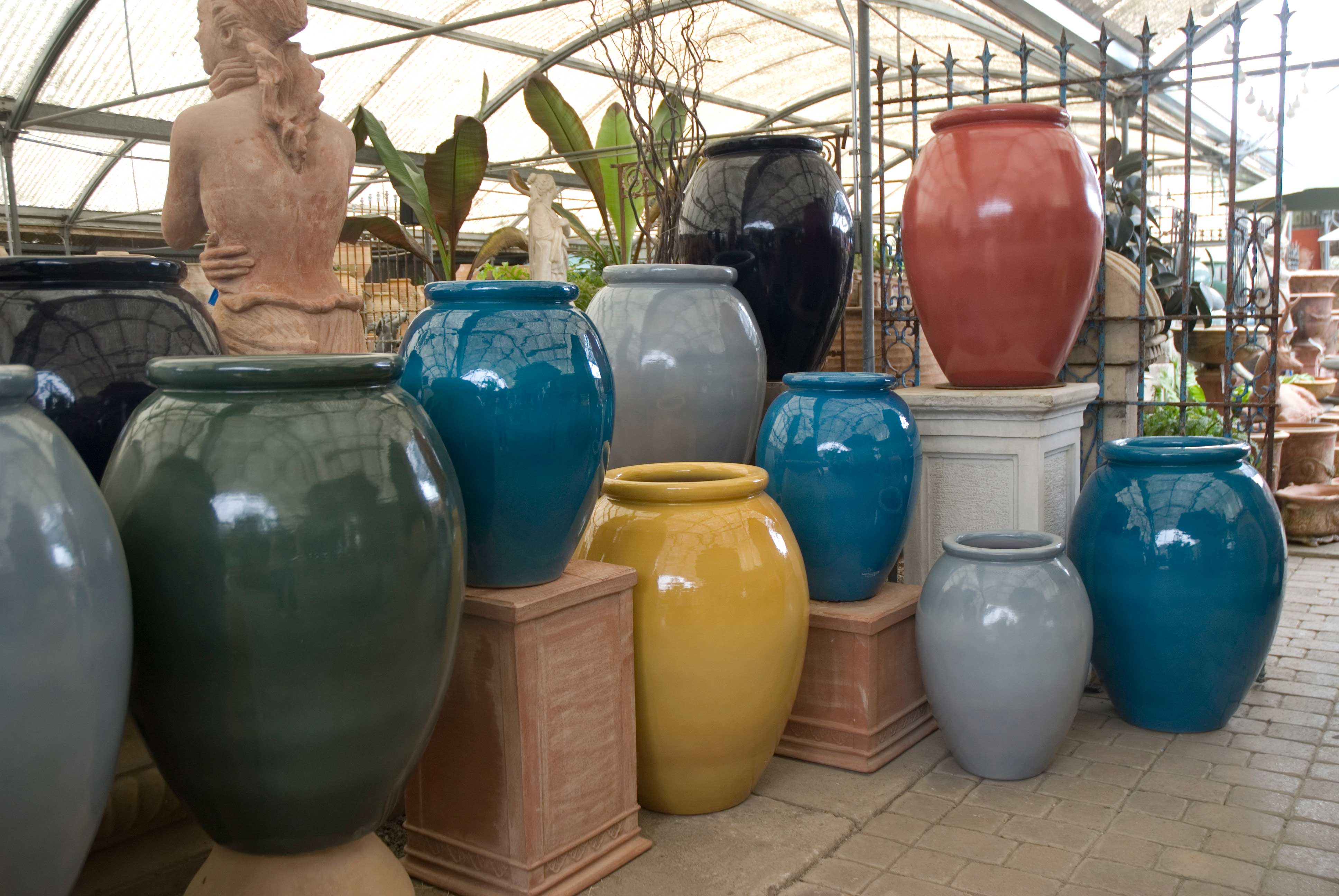 Glazed Terracotta Pottery - Glazed Planters & Pots - Eye of the Day